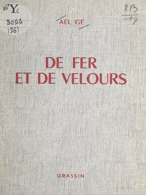 cover image of De fer et de velours